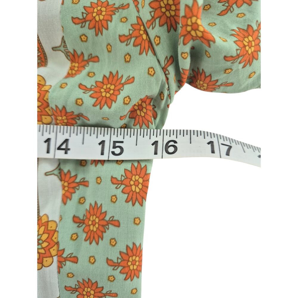 Anna Kaci Maxi Dress Small Mixed Print Tiered Smocked Cottagecore Boho NWT - Picture 10 of 12